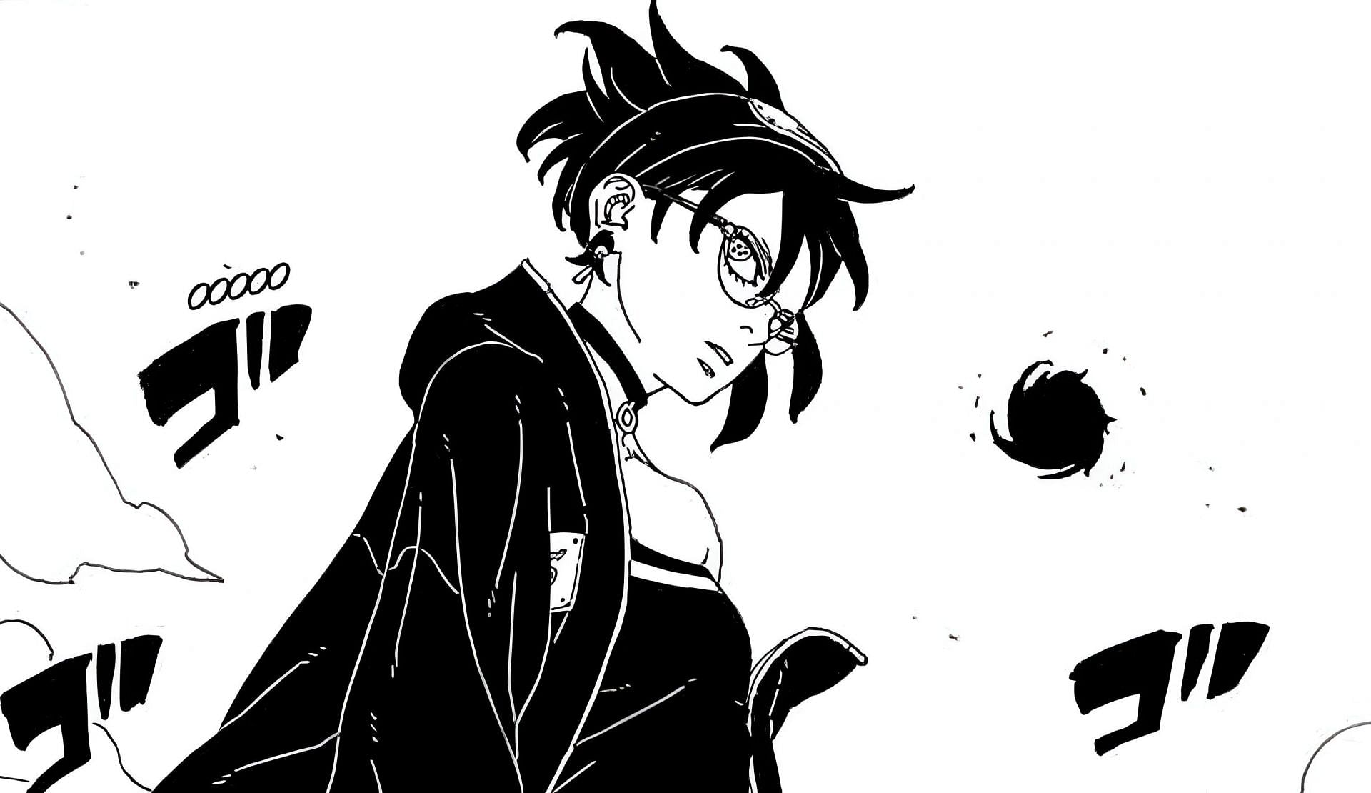 Sarada as seen in Boruto: Two Blue Vortex (Image via Shueisha)